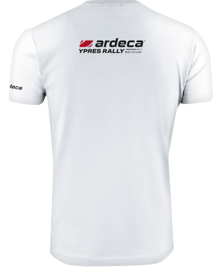 Ardeca Ypres Rally White Logo T-Shirt