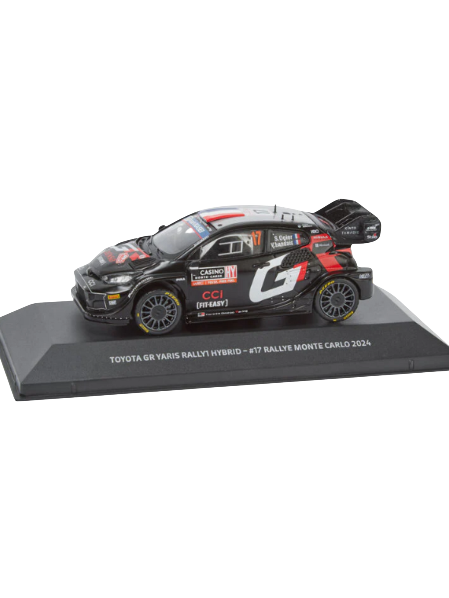 Toyota Gazoo Racing- Sébastien Ogier Monte Carlo 2024- 1/43 Scale- by Toyota